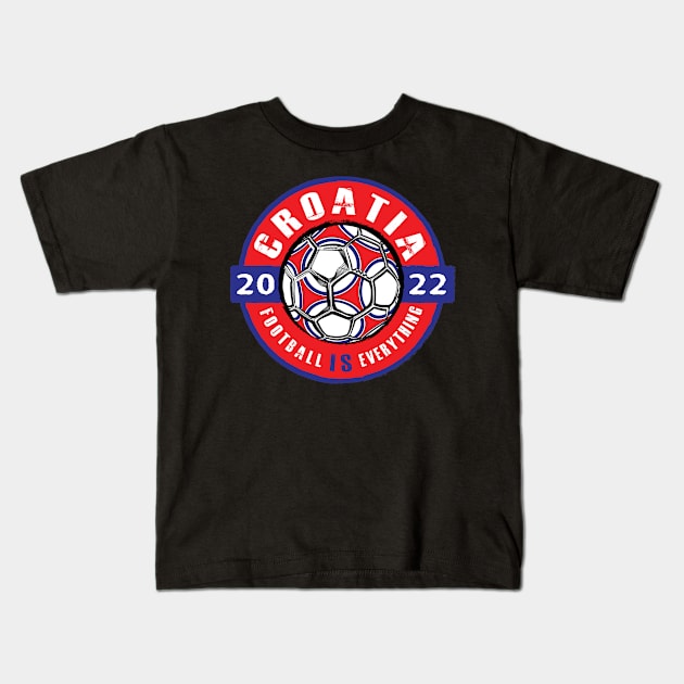 Football Is Everything - Croatia 2022 Vintage Kids T-Shirt by FOOTBALL IS EVERYTHING